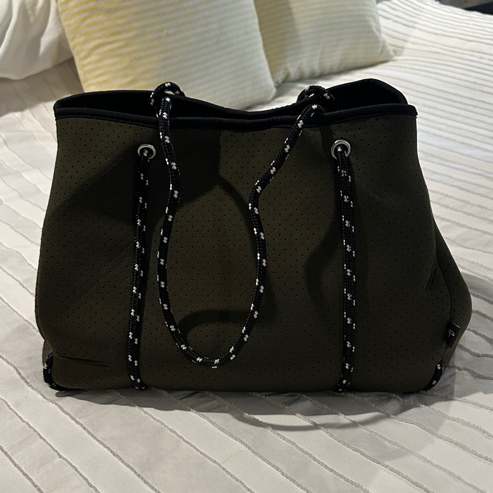 Stylish Olive Green Tote Bag